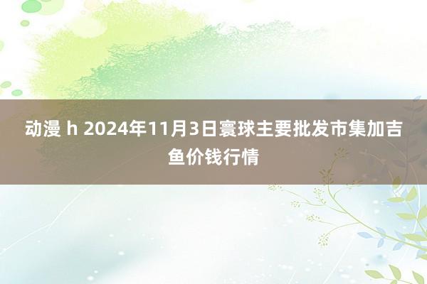 动漫 h 2024年11月3日寰球主要批发市集加吉鱼价钱行情