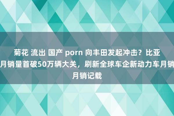 菊花 流出 国产 porn 向丰田发起冲击？比亚迪单月销量首破50万辆大关，刷新全球车企新动力车月销记载