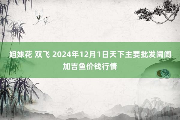 姐妹花 双飞 2024年12月1日天下主要批发阛阓加吉鱼价钱行情