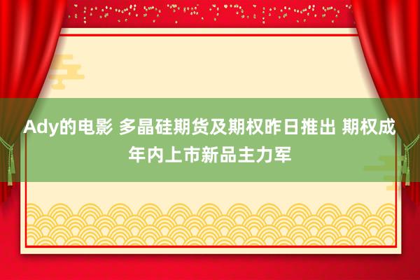 Ady的电影 多晶硅期货及期权昨日推出 期权成年内上市新品主力军