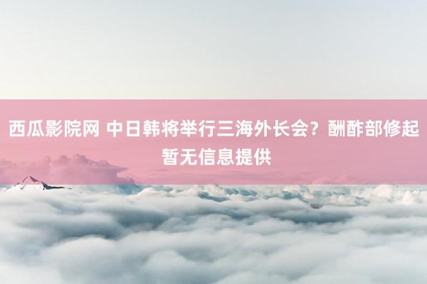 西瓜影院网 中日韩将举行三海外长会？酬酢部修起 暂无信息提供