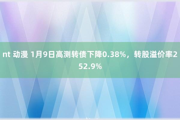 nt 动漫 1月9日高测转债下降0.38%，转股溢价率252.9%