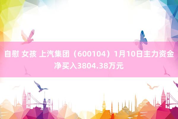 自慰 女孩 上汽集团（600104）1月10日主力资金净买入3804.38万元