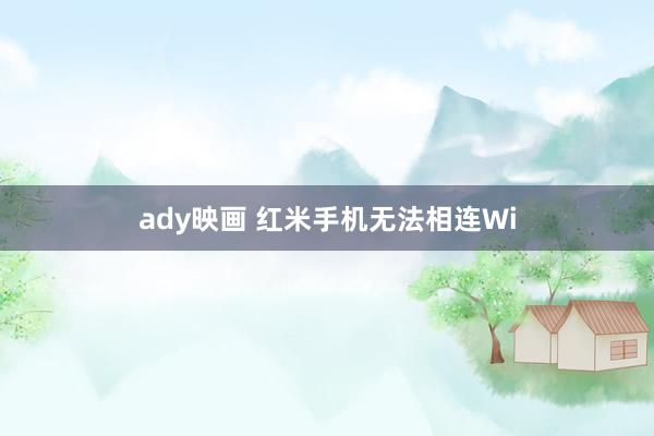 ady映画 红米手机无法相连Wi