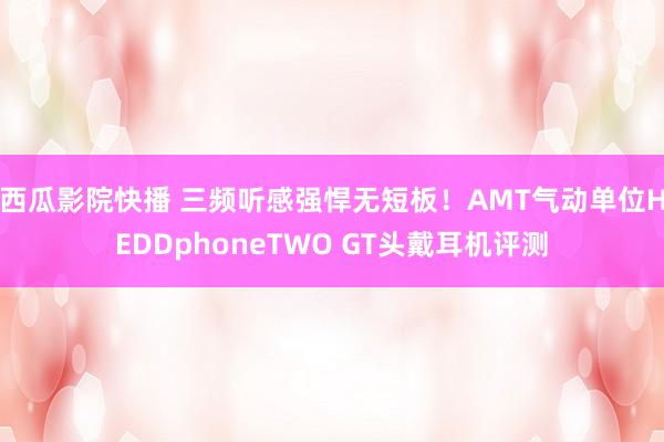 西瓜影院快播 三频听感强悍无短板！AMT气动单位HEDDphoneTWO GT头戴耳机评测