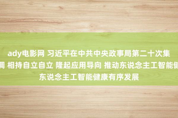 ady电影网 习近平在中共中央政事局第二十次集体学习时强调 